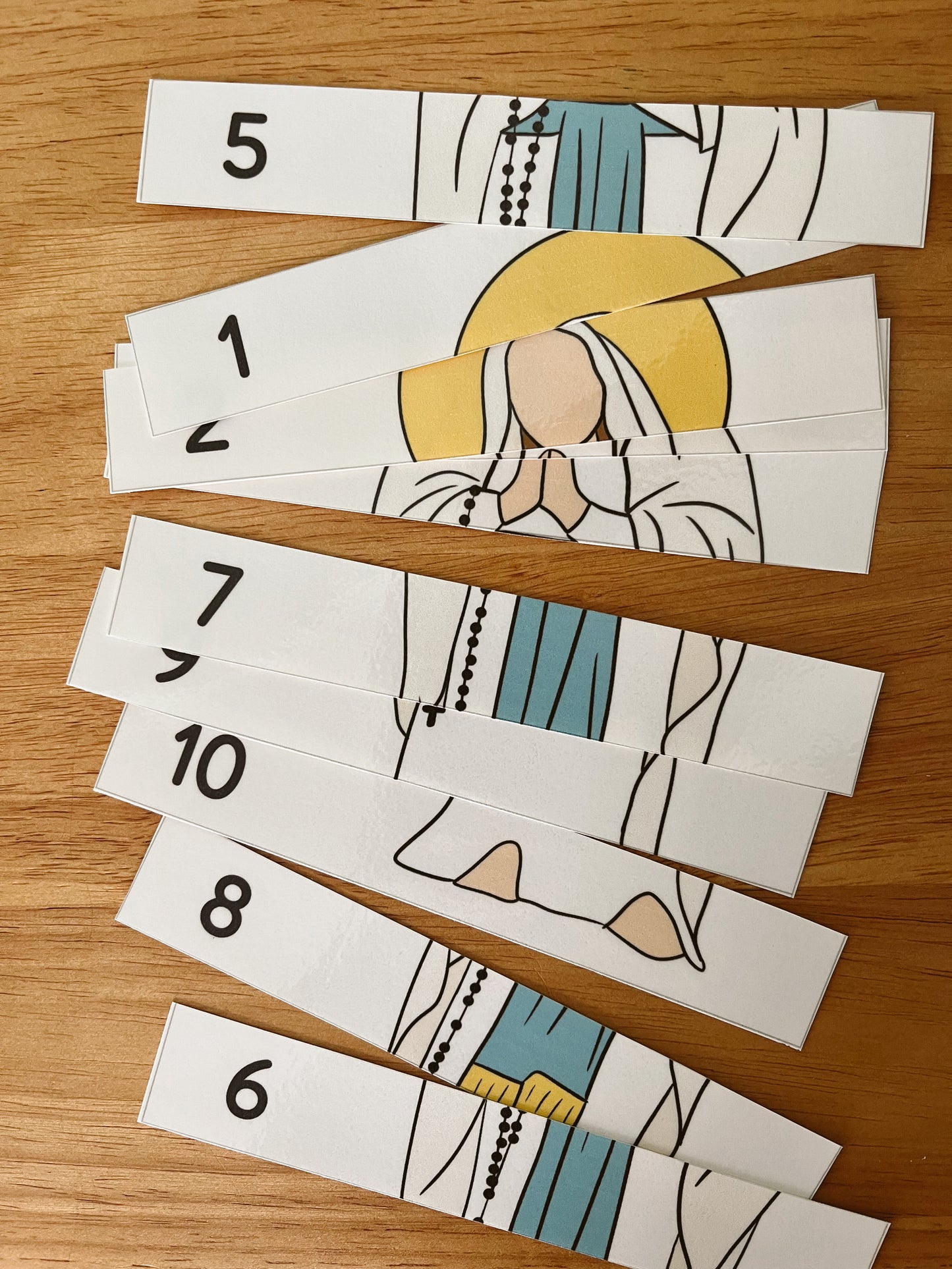 Our Lady of Lourdes Counting Puzzle
