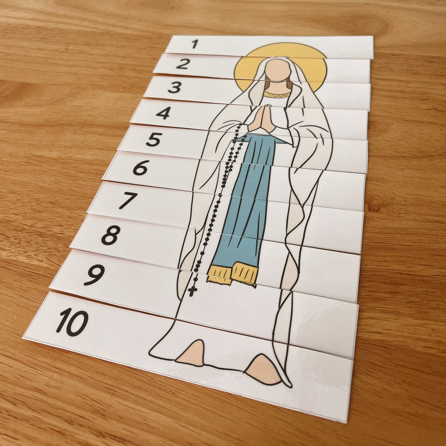 Our Lady of Lourdes Counting Puzzle