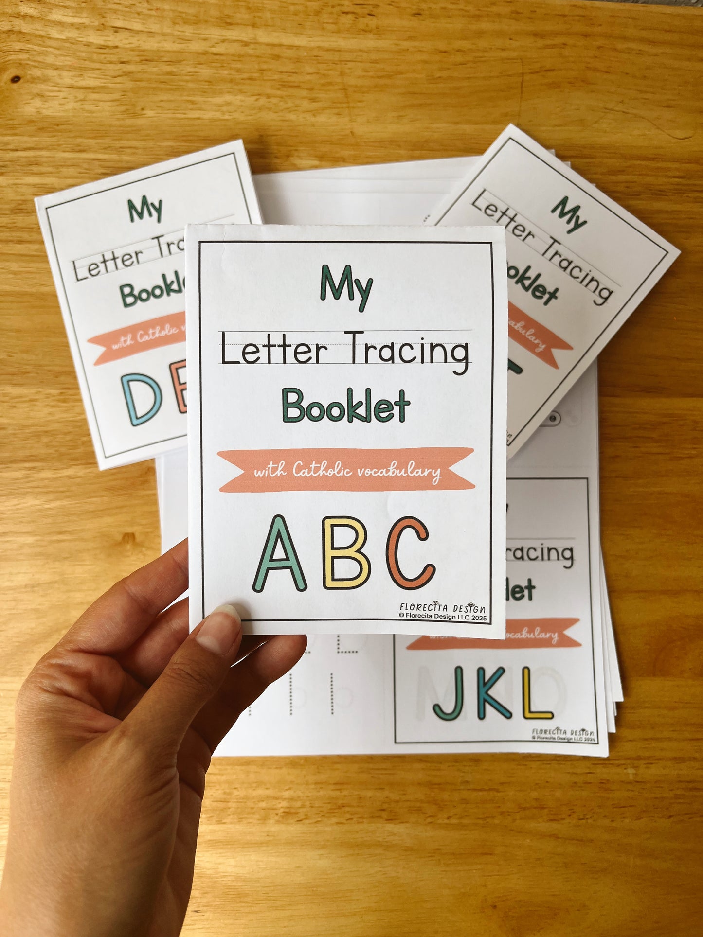 Catholic Letter Tracing Booklets